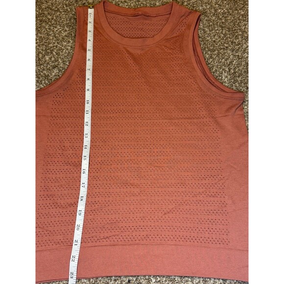 Lululemon Breeze By Muscle Tank Top Squad Brick Orange Without size tag (Size 6) - Picture 6 of 7